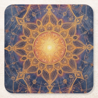 Porta-copo De Papel Quadrado Harmonia Celestial – Portal da Luz Sagrada