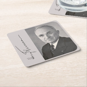 Porta-copo De Papel Quadrado Harry Truman