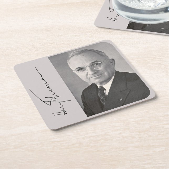 Porta-copo De Papel Quadrado Harry Truman (Inclinado)