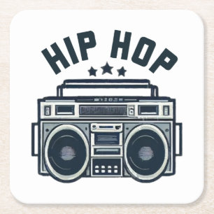 Porta-copo De Papel Quadrado Hip hop