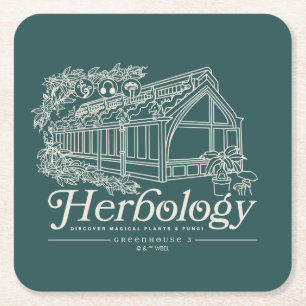 Porta-copo De Papel Quadrado HOGWARTS™ Herbology Greenhouse