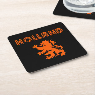 Porta-copo De Papel Quadrado Holland Retro