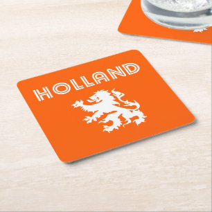 Porta-copo De Papel Quadrado Holland Retro