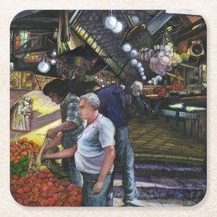 Porta-copo De Papel Quadrado Homens do Comércio, Jerusalém