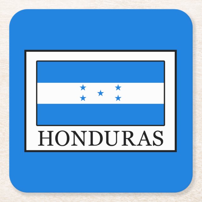Porta-copo De Papel Quadrado Honduras (Frente)
