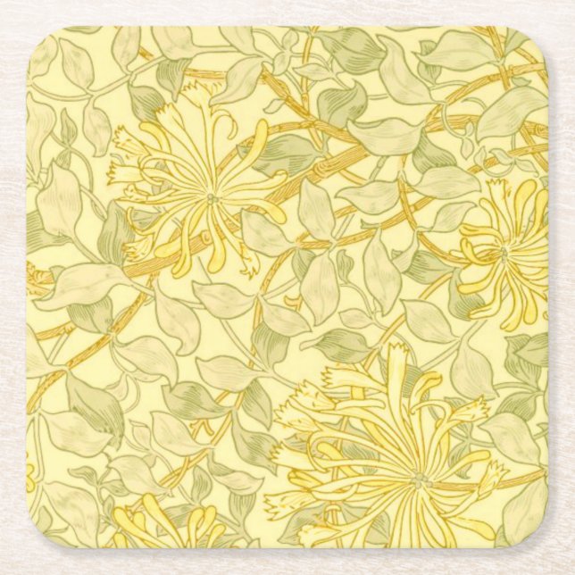 Porta-copo De Papel Quadrado Honeysuckle Amarelo (Frente)