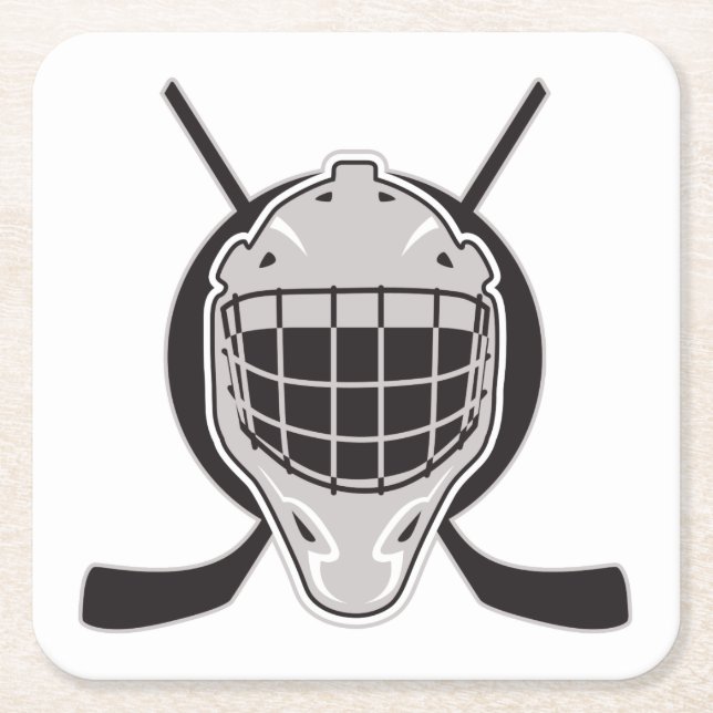 Porta-copo De Papel Quadrado Hóquei (Frente)