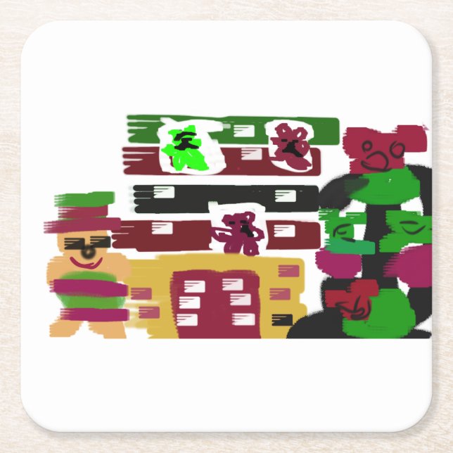 Porta-copo De Papel Quadrado Hotel Ginger (Frente)