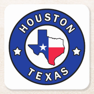 Porta-copo De Papel Quadrado Houston Texas