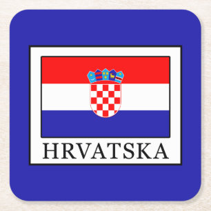 Porta-copo De Papel Quadrado Hrvatska