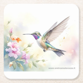 Porta-copo De Papel Quadrado Hummingbird