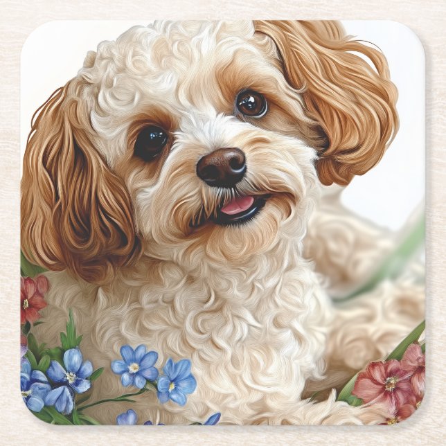 Porta-copo De Papel Quadrado Hunde (Frente)