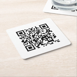 Porta-copo De Papel Quadrado I Love Vietnam (Tôi Yêu Viet Nam) Flag QR