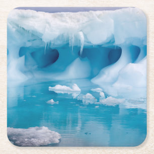 Porta-copo De Papel Quadrado Ice in Antarctica