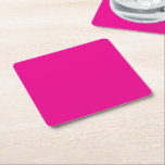 Porta-copo De Papel Quadrado Ideias de design com fundo rosa e borda preta<br><div class="desc">6 Porta-copos de Papel Quadrados Personalizados para Qualquer Evento.</div>