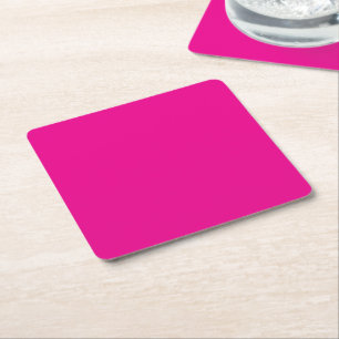 Porta-copo De Papel Quadrado Ideias de Design com Fundo Rosa e Borda Preta
