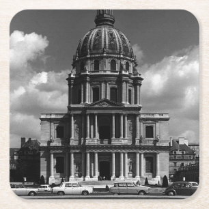 Porta-copo De Papel Quadrado Igreja Saint Louis Invalides Paris França Vintage