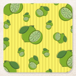 Porta-copo De Papel Quadrado Ilustração de limões