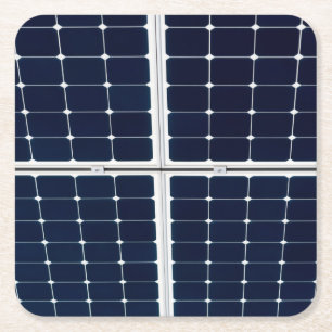 Porta-copo De Papel Quadrado Imagem engraçada de um painel de energia solar