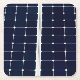Porta-copo De Papel Quadrado Imagem engraçada de um painel de energia solar