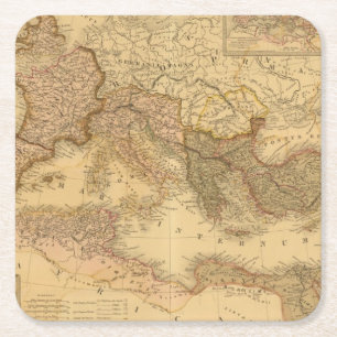 Porta-copo De Papel Quadrado Império romano 2