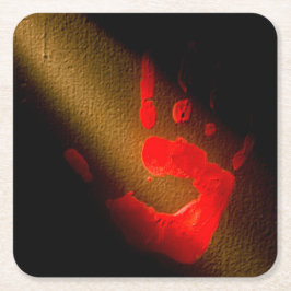 Porta-copo De Papel Quadrado Impressão manual maldita