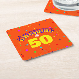 Porta-copo De Papel Quadrado Incrível aos 50