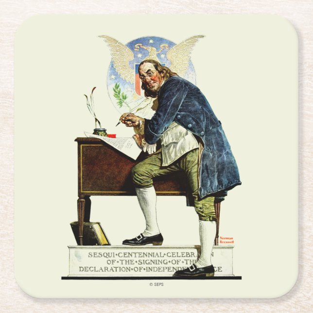 Porta-copo De Papel Quadrado Independência (Frente)