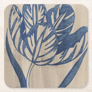 Porta-copo De Papel Quadrado Indigo Tulip