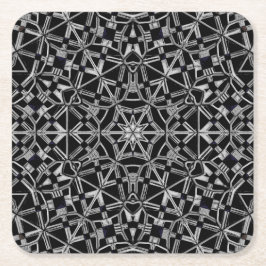 Porta-copo De Papel Quadrado Industrial Mandala 