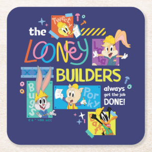 Porta-copo De Papel Quadrado INSETOS BUNNY BUILDERS™  A Colagem Looney Builders