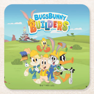 Porta-copo De Papel Quadrado INSETOS BUNNY BUILDERS™  Grupo Looney Builders