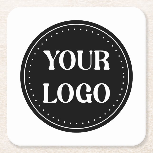 Porta-copo De Papel Quadrado Inteligente, contemporâneo, polido e personalizáve (Frente)