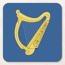 Porta-copo De Papel Quadrado Irish Harp
