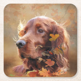 Porta-copo De Papel Quadrado Irish Setter