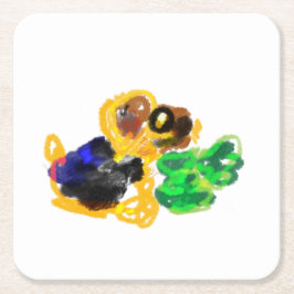 Porta-copo De Papel Quadrado irish terrier ama isso