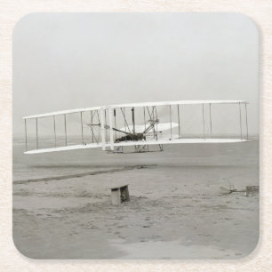 Porta-copo De Papel Quadrado Irmãos Wright Flyer Primeiro Avião Voo Aviação