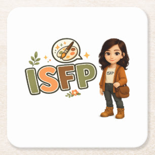 Porta-copo De Papel Quadrado ISFP — A Artista Livre