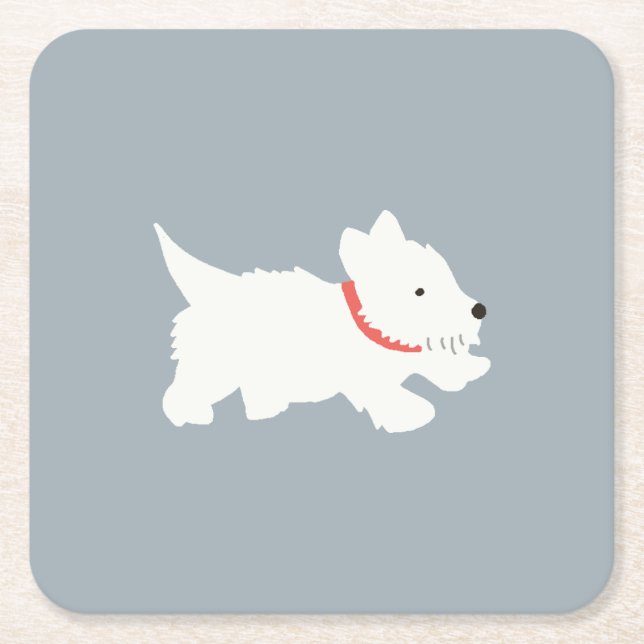 Porta-copo De Papel Quadrado Izzie The Wesite (Frente)