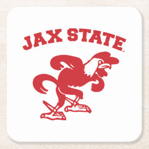 Porta-copo De Papel Quadrado Jacksonville State University JAX State Gamecocks