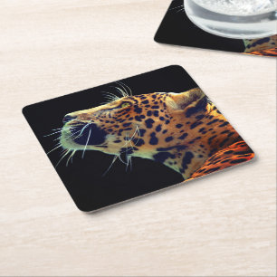 Porta-copo De Papel Quadrado Jaguar