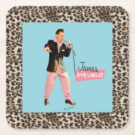Porta-copo De Papel Quadrado James Intveld Rockabilly Coasters