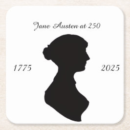 Porta-copo De Papel Quadrado Jane Austen aos 250