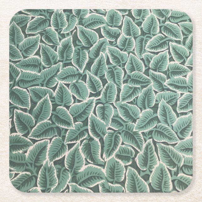 Porta-copo De Papel Quadrado Jane Austen Home Wallpaper (Frente)