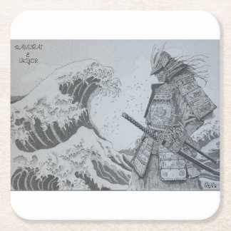Porta-copo De Papel Quadrado Japanese　samurai&ukiyoe original art