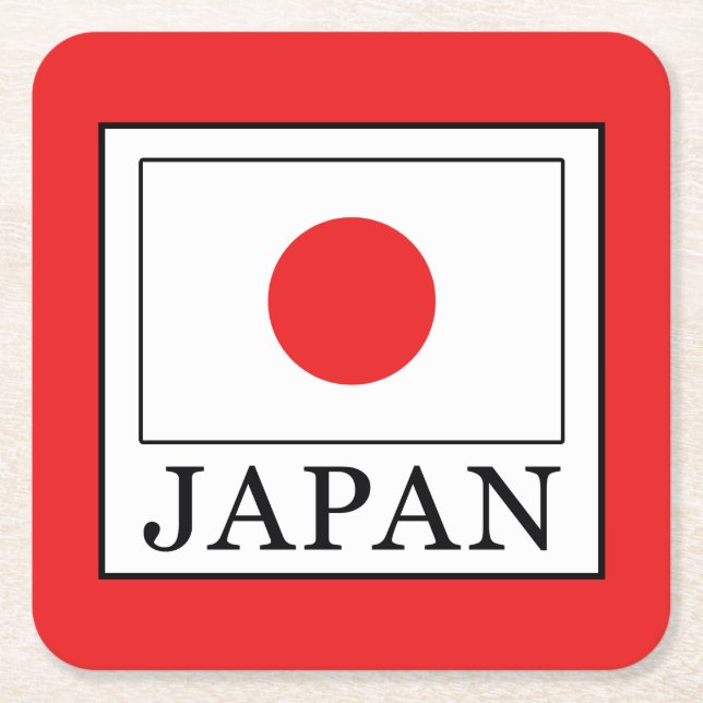 Porta-copo De Papel Quadrado Japão (Frente)