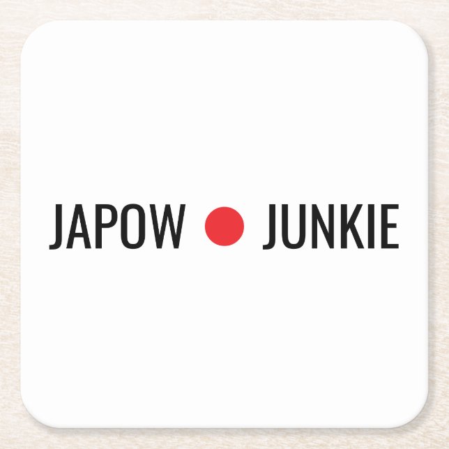 Porta-copo De Papel Quadrado Japow Junkie  (Frente)