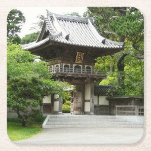 Porta-copo De Papel Quadrado Jardim de chá japonês em São Francisco