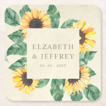 Jardim de Girassóis Elegantes Floral Casamento