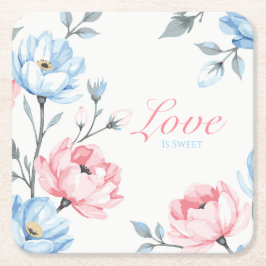 Porta-copo De Papel Quadrado Jardim de Sussurro